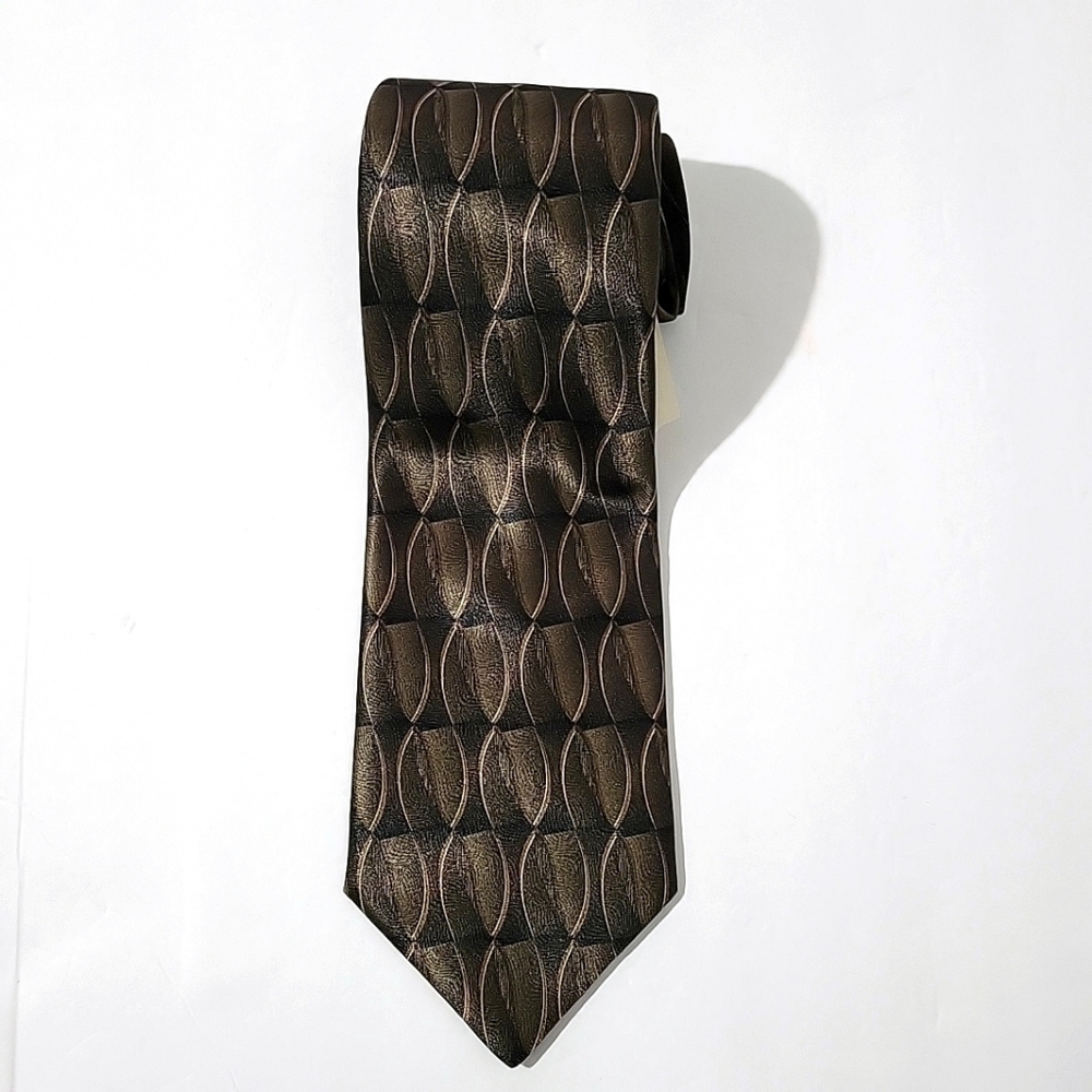 Town Craft Printed All Lover Taupe Men's Tie